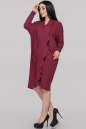 Платье оверсайз бордового цвета 2820.17 No2|интернет-магазин vvlen.com