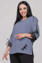 Блуза  серо-голубого цвета 2895.99 No0|интернет-магазин vvlen.com
