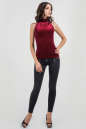 Блуза бордового цвета 247.26 No1|интернет-магазин vvlen.com