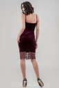 Коктейльное платье-комбинация лилового цвета 2628-1.26 No3|интернет-магазин vvlen.com