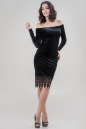 Коктейльное платье футляр черного цвета 2624-1.26 No0|интернет-магазин vvlen.com