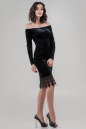 Коктейльное платье футляр черного цвета 2624-1.26 No1|интернет-магазин vvlen.com