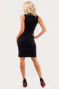 Коктейльное платье футляр черного с белым цвета 1257.2 No3|интернет-магазин vvlen.com