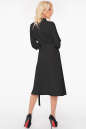 Повседневное платье с расклешённой юбкой черного цвета 2947.132 No2|интернет-магазин vvlen.com