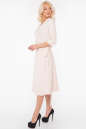 Повседневное платье с расклешённой юбкой молочного цвета 2947.132 No1|интернет-магазин vvlen.com