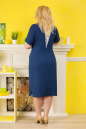 Платье футляр синего с белым цвета 2314 81  No3|интернет-магазин vvlen.com