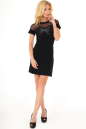 Летнее платье трапеция черного цвета 886.2 No1|интернет-магазин vvlen.com