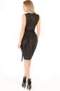 Коктейльное платье с юбкой на запах черного цвета 900.6 No3|интернет-магазин vvlen.com