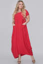 Летнее платье  мешок красного цвета 2915.130 No1|интернет-магазин vvlen.com