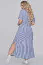 Летнее платье рубашка полоски джинс цвета 2916.84 No1|интернет-магазин vvlen.com
