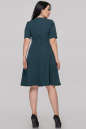 Коктейльное платье с расклешённой юбкой темно-зеленого цвета 501.27 No2|интернет-магазин vvlen.com