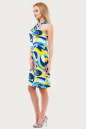 Летнее платье  мешок голубого тона цвета 1107.20 No2|интернет-магазин vvlen.com