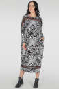 Платье оверсайз черно-белый принт No3|интернет-магазин vvlen.com