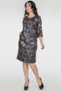 Платье футляр темно-серого цвета 2728.103  No0|интернет-магазин vvlen.com