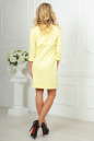 Повседневное платье футляр желтого цвета 2488.47 No4|интернет-магазин vvlen.com