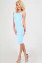Летнее платье футляр голубого цвета 1792.2 No2|интернет-магазин vvlen.com