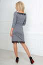Коктейльное платье футляр серого с черным цвета 2479 .47 No3|интернет-магазин vvlen.com