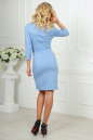Офисное платье серо-голубого цвета 2486.47 No4|интернет-магазин vvlen.com