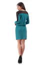 Повседневное платье футляр бирюзового цвета 2117.56 No3|интернет-магазин vvlen.com