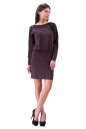 Повседневное платье футляр фиолетового цвета 2117.56 No1|интернет-магазин vvlen.com
