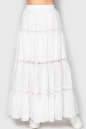 Летнее юбка расклешенная белого цвета 758 No0|интернет-магазин vvlen.com