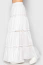 Летнее юбка расклешенная белого цвета 758 No1|интернет-магазин vvlen.com