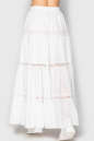 Летнее юбка расклешенная белого цвета 758 No2|интернет-магазин vvlen.com