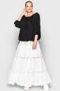 Летнее юбка расклешенная белого цвета 758 No3|интернет-магазин vvlen.com