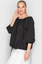 Блуза  черного цвета 761|интернет-магазин vvlen.com