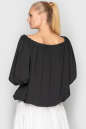 Блуза  черного цвета 761 No3|интернет-магазин vvlen.com