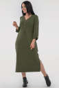 Платье футляр хаки цвета 2786.1 |интернет-магазин vvlen.com