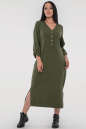 Платье футляр хаки цвета 2786.1  No1|интернет-магазин vvlen.com