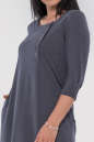Платье трапеция джинса цвета 2805.79  No2|интернет-магазин vvlen.com