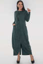 Повседневное платье трапеция зеленого цвета 2848.96|интернет-магазин vvlen.com