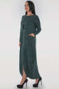 Повседневное платье трапеция зеленого цвета 2848.96 No2|интернет-магазин vvlen.com