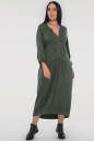 Платье  мешок хаки цвета 2806.79  No0|интернет-магазин vvlen.com