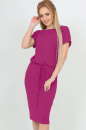 Офисное платье футляр малинового цвета 2478-1.17 No0|интернет-магазин vvlen.com