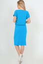 Повседневное платье футляр бирюзового цвета 2478-1.17 No3|интернет-магазин vvlen.com