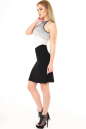 Летнее платье футляр черного с серым цвета 1286.17 No2|интернет-магазин vvlen.com