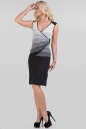 Летнее платье футляр черного с серым цвета 1305.17 No1|интернет-магазин vvlen.com