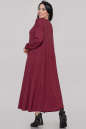 Платье оверсайз бордового цвета 2496.17 No2|интернет-магазин vvlen.com