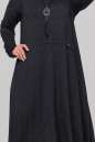 Платье оверсайз темно-серого цвета 2496.17 No1|интернет-магазин vvlen.com