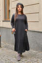 Платье оверсайз темно-серого цвета 2822.17 No0|интернет-магазин vvlen.com