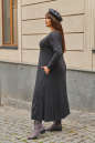 Платье оверсайз темно-серого цвета 2822.17 No2|интернет-магазин vvlen.com