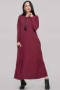 Платье оверсайз бордового цвета 2822.17 No0|интернет-магазин vvlen.com