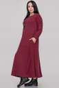 Платье оверсайз бордового цвета 2822.17 No1|интернет-магазин vvlen.com