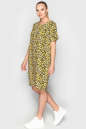 Летнее платье желтый с черным цвета 2794-3.84 No1|интернет-магазин vvlen.com