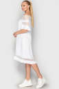 Летнее платье с открытыми плечами белого цвета 759 No1|интернет-магазин vvlen.com