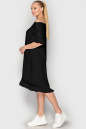 Летнее платье с открытыми плечами черного цвета 759 No1|интернет-магазин vvlen.com