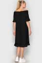 Летнее платье с открытыми плечами черного цвета 759 No2|интернет-магазин vvlen.com